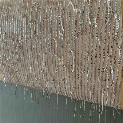 Zelta bārkstis sequin audums